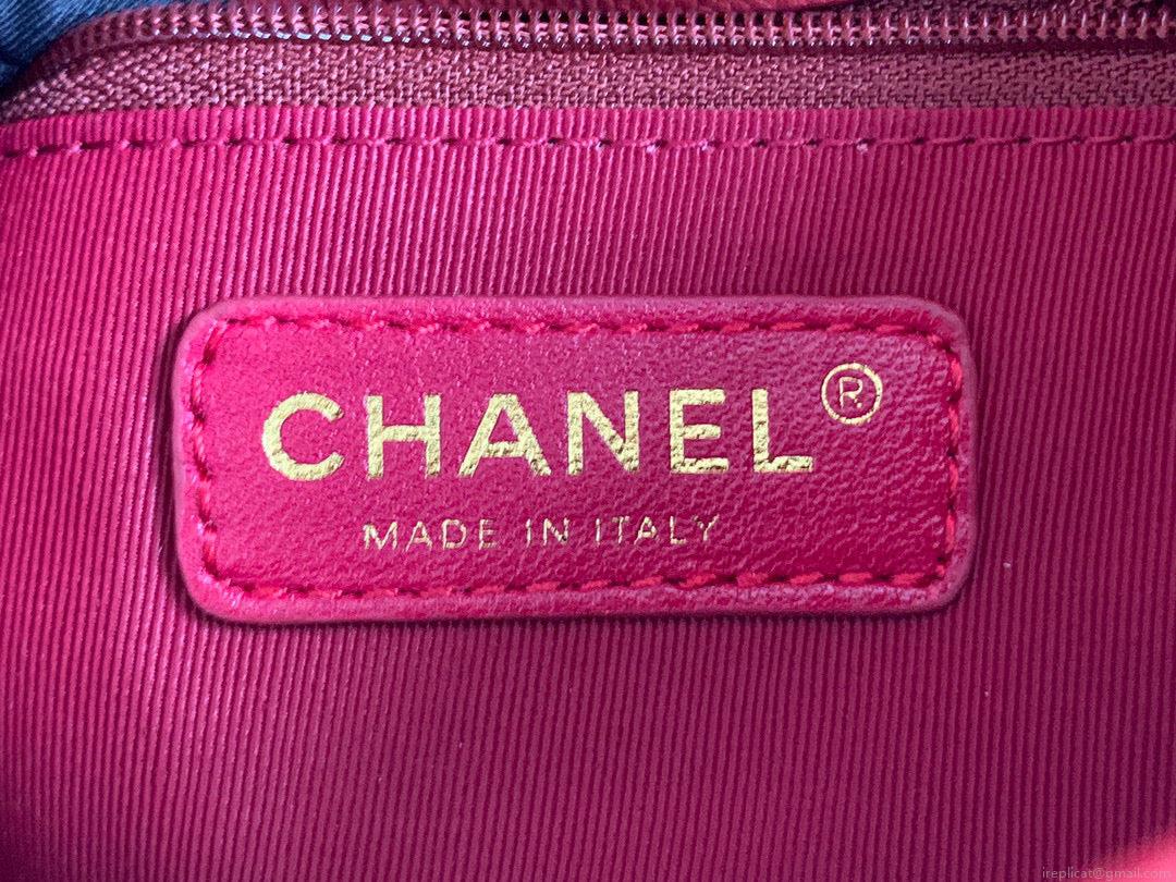 Chanel Mini Flap Bag Shiny Calfskin Gold-Tone Metal AS3368 Red