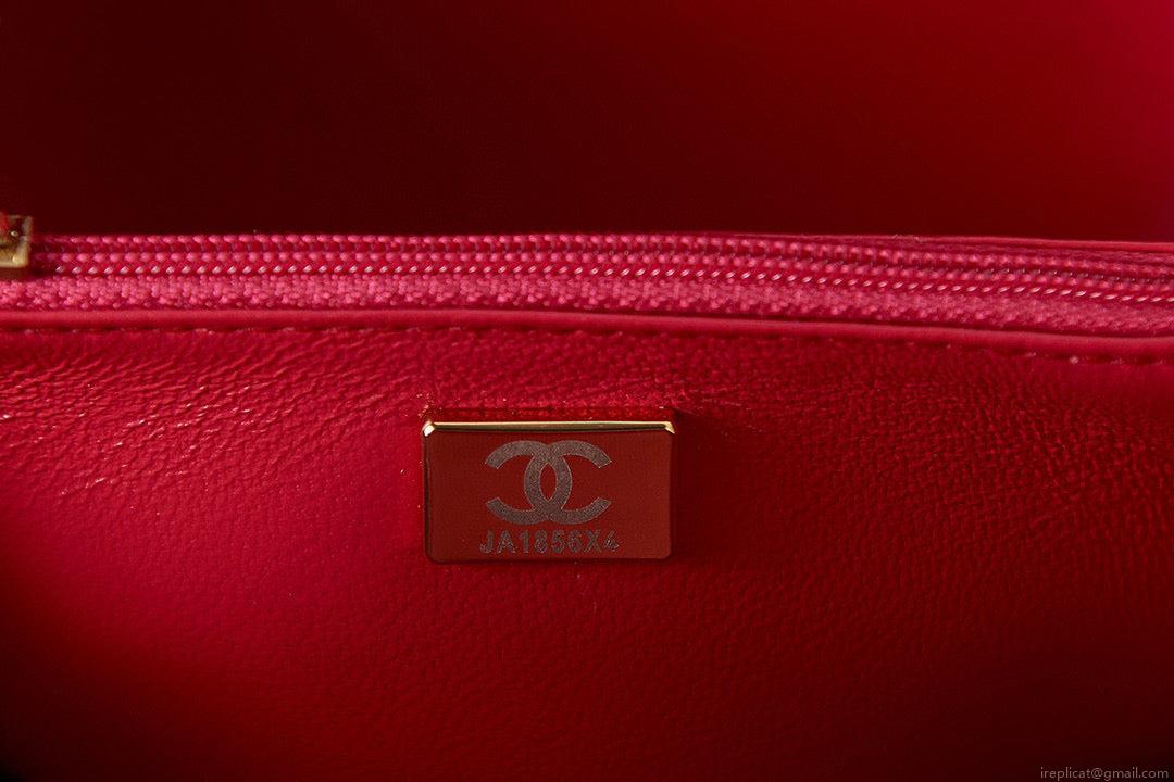 Chanel Small Vanity Case Lambskin gold-tone metal AS3066 Black
