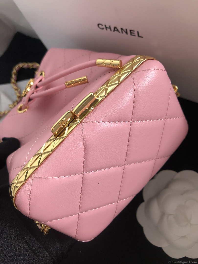 Chanel AP2750 Bucket Bag Shoulder Bag Lambskin Pink