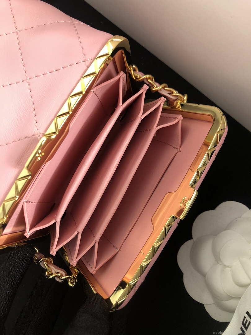 Chanel AP2750 Bucket Bag Shoulder Bag Lambskin Pink