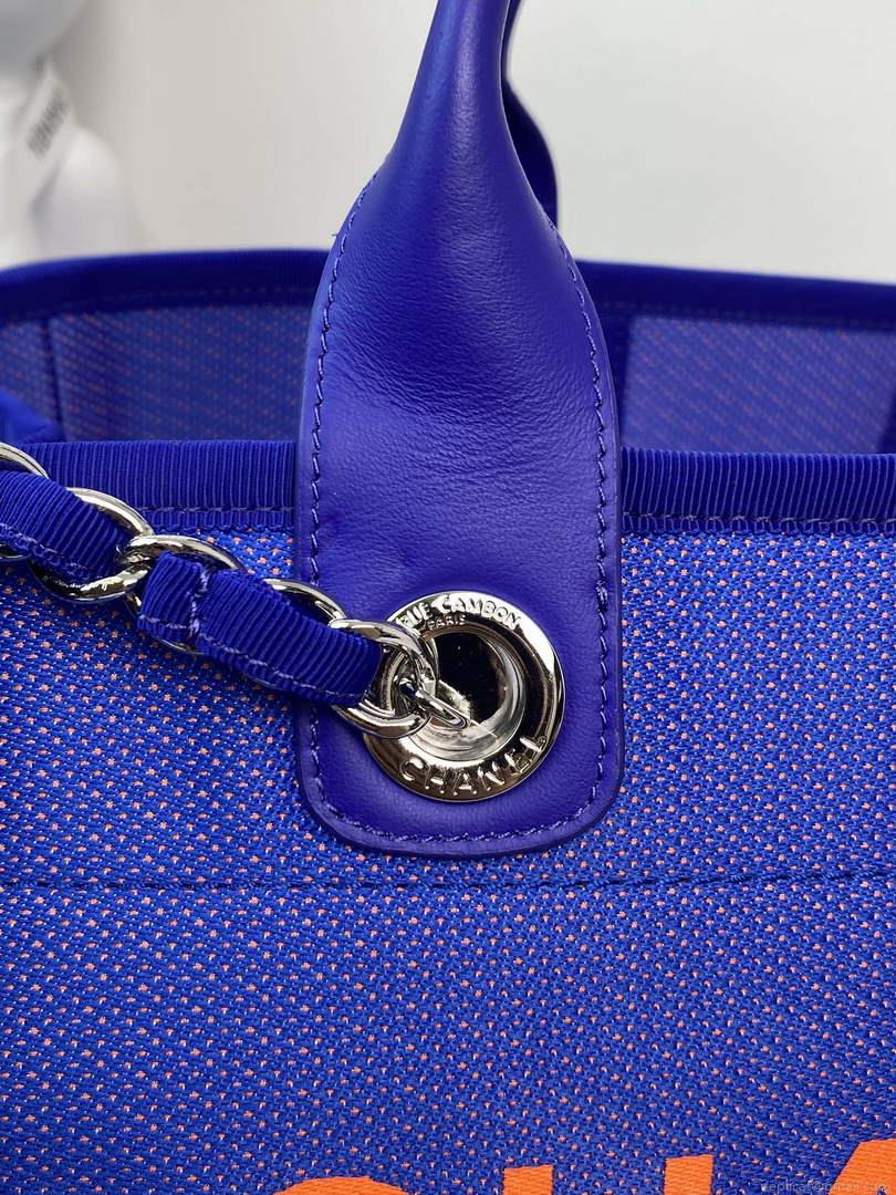 Chanel A66941 Large Shopping Bag A93786 Clothing Blue