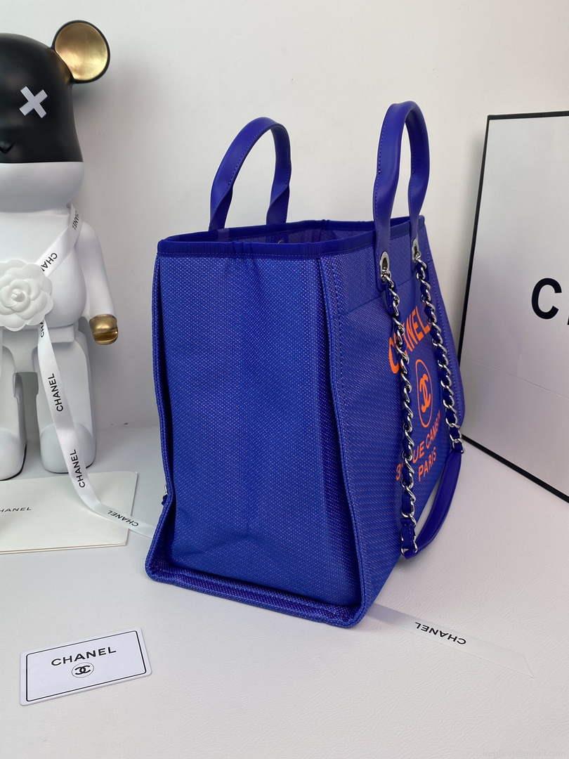 Chanel A66941 Large Shopping Bag A93786 Clothing Blue