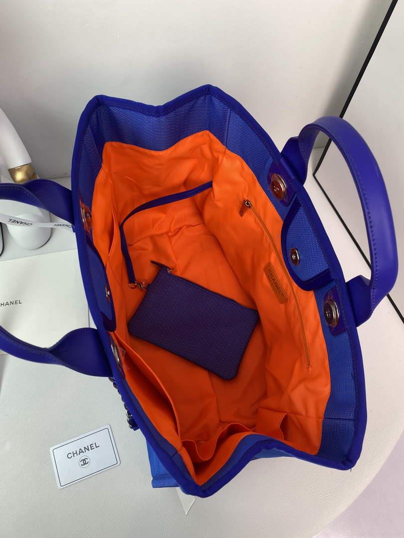 Chanel A66941 Large Shopping Bag A93786 Clothing Blue