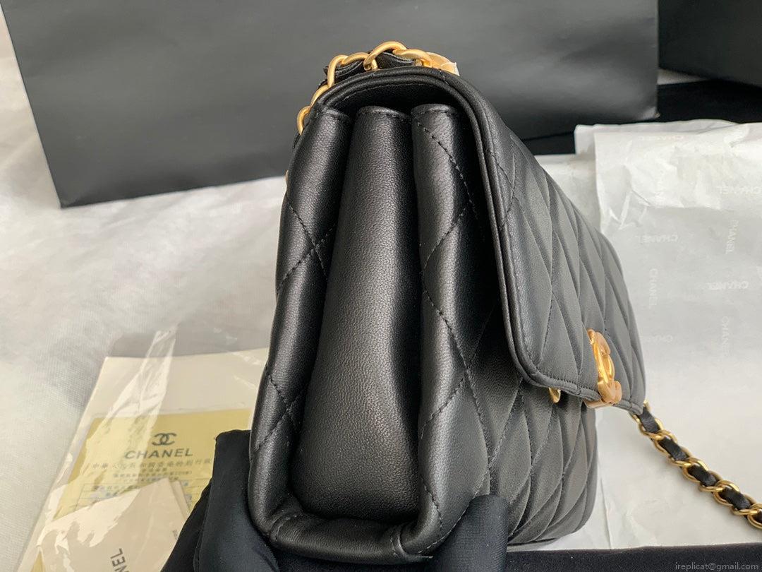 Chanel Small Flap Bag Lambskin AS3240 Black