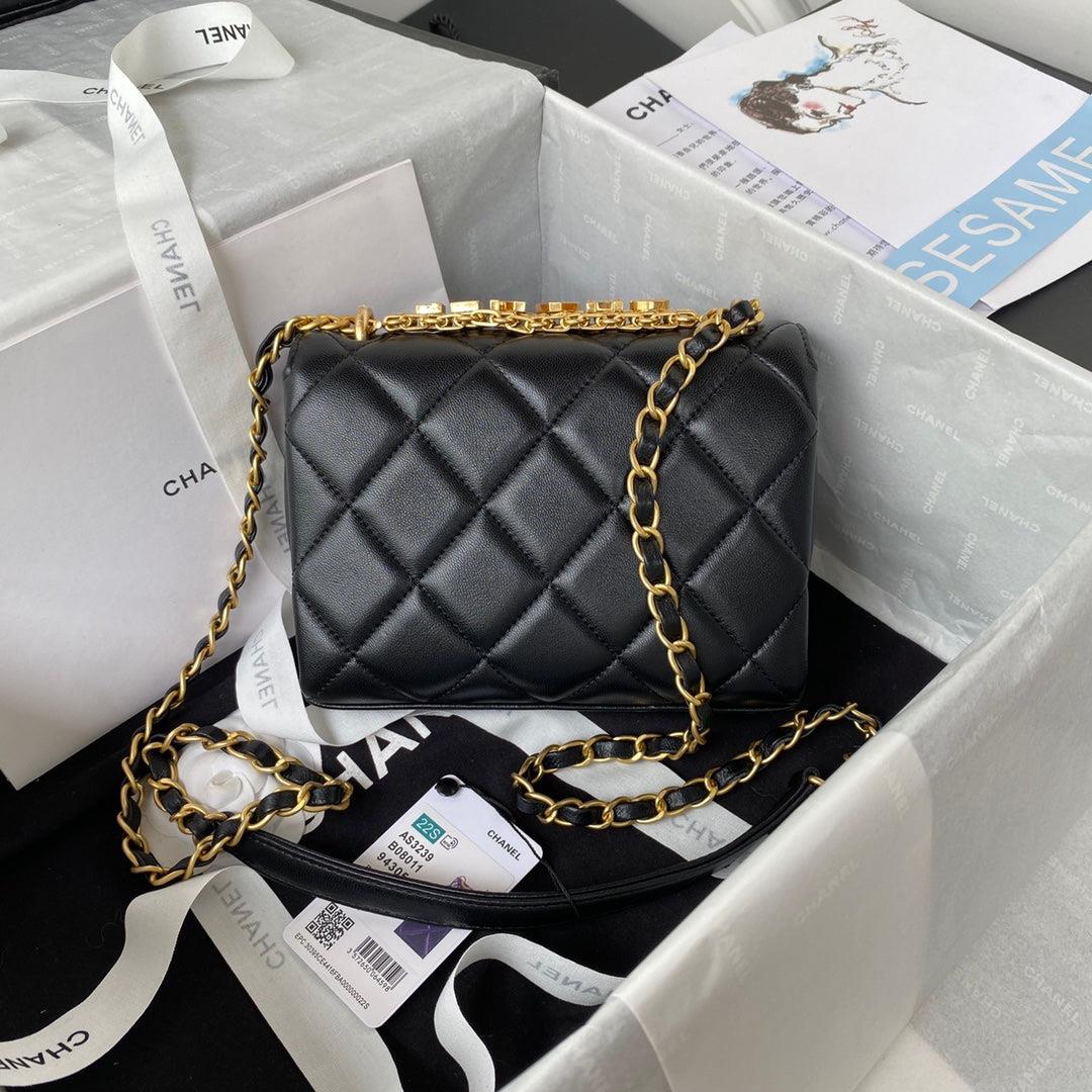Chanel Mini Flap Bag Lambskin AS3239 Black