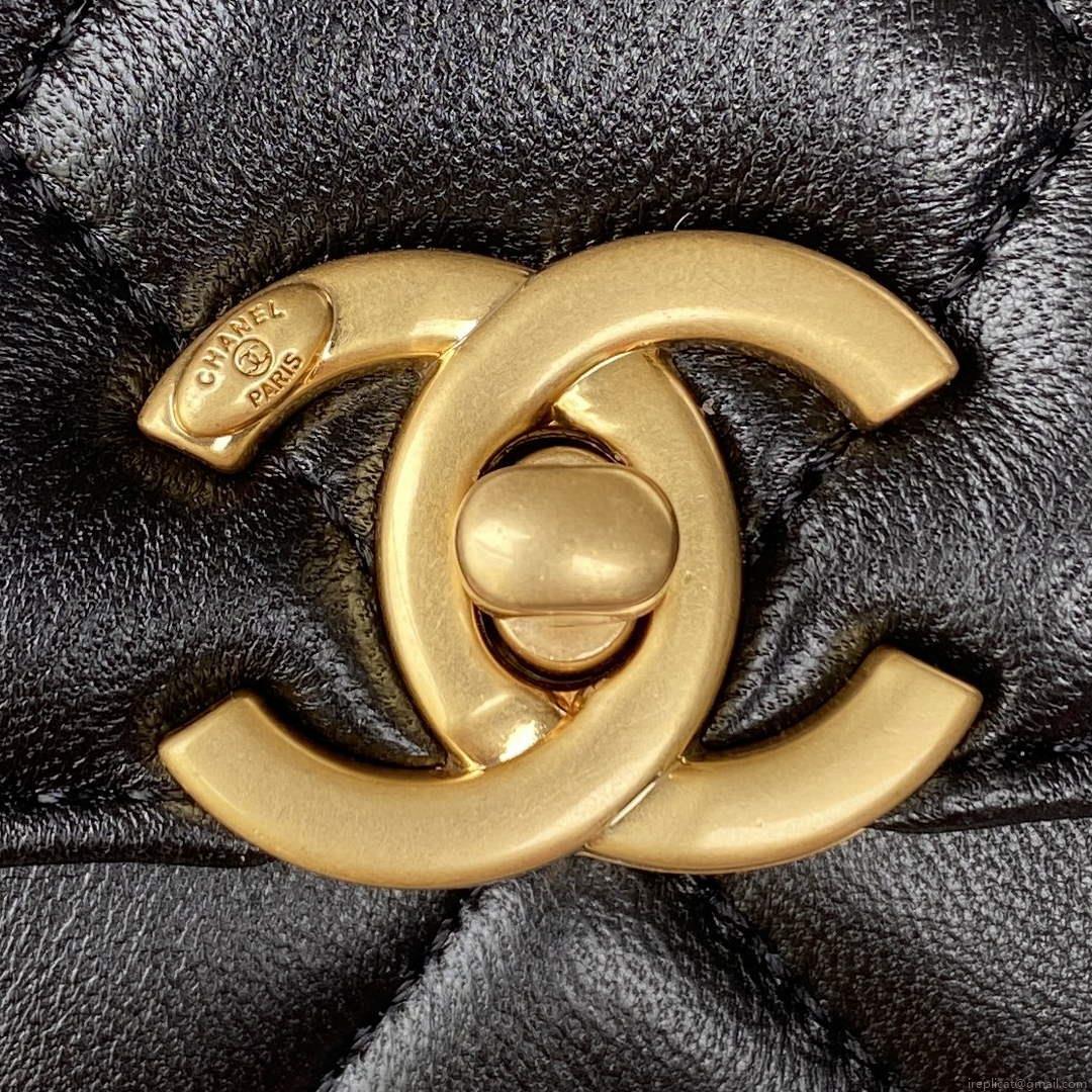 Chanel Mini Flap Bag Lambskin AS3239 Black