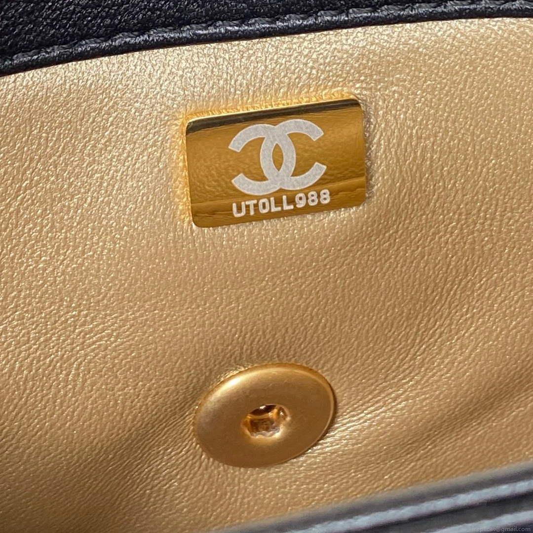 Chanel Mini Flap Bag Lambskin AS3239 Black