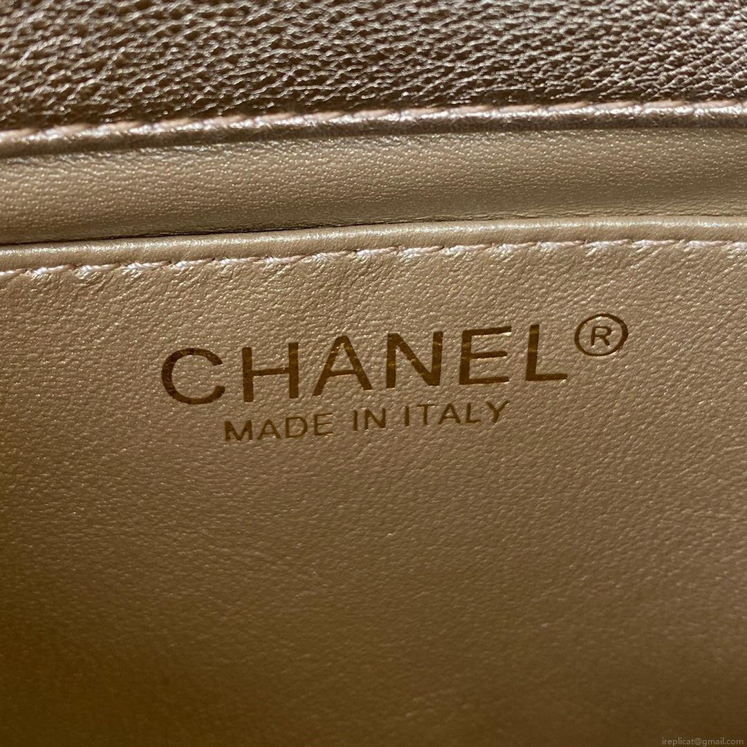 Chanel Mini Flap Bag Lambskin AS3239 gold
