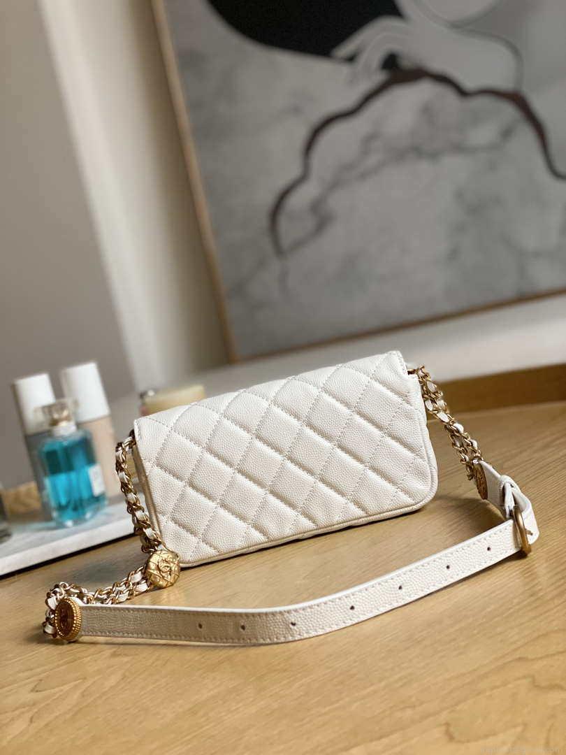 Chanel AP81210 Belt Pocket Bag White