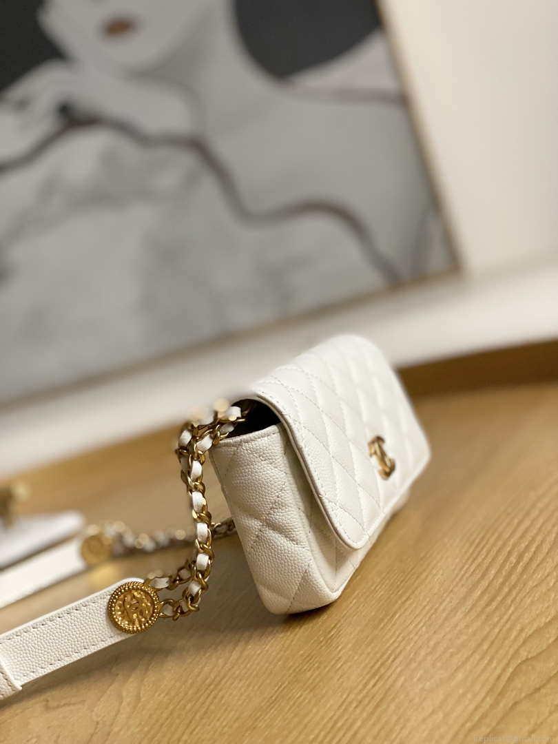 Chanel AP81210 Belt Pocket Bag White