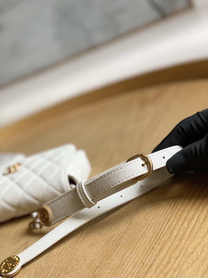 Chanel AP81210 Belt Pocket Bag White