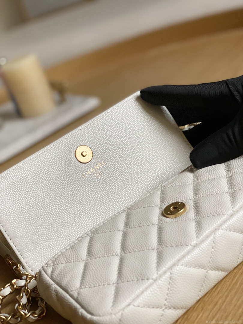 Chanel AP81210 Belt Pocket Bag White