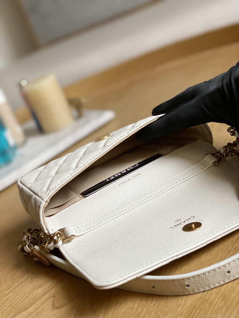 Chanel AP81210 Belt Pocket Bag White