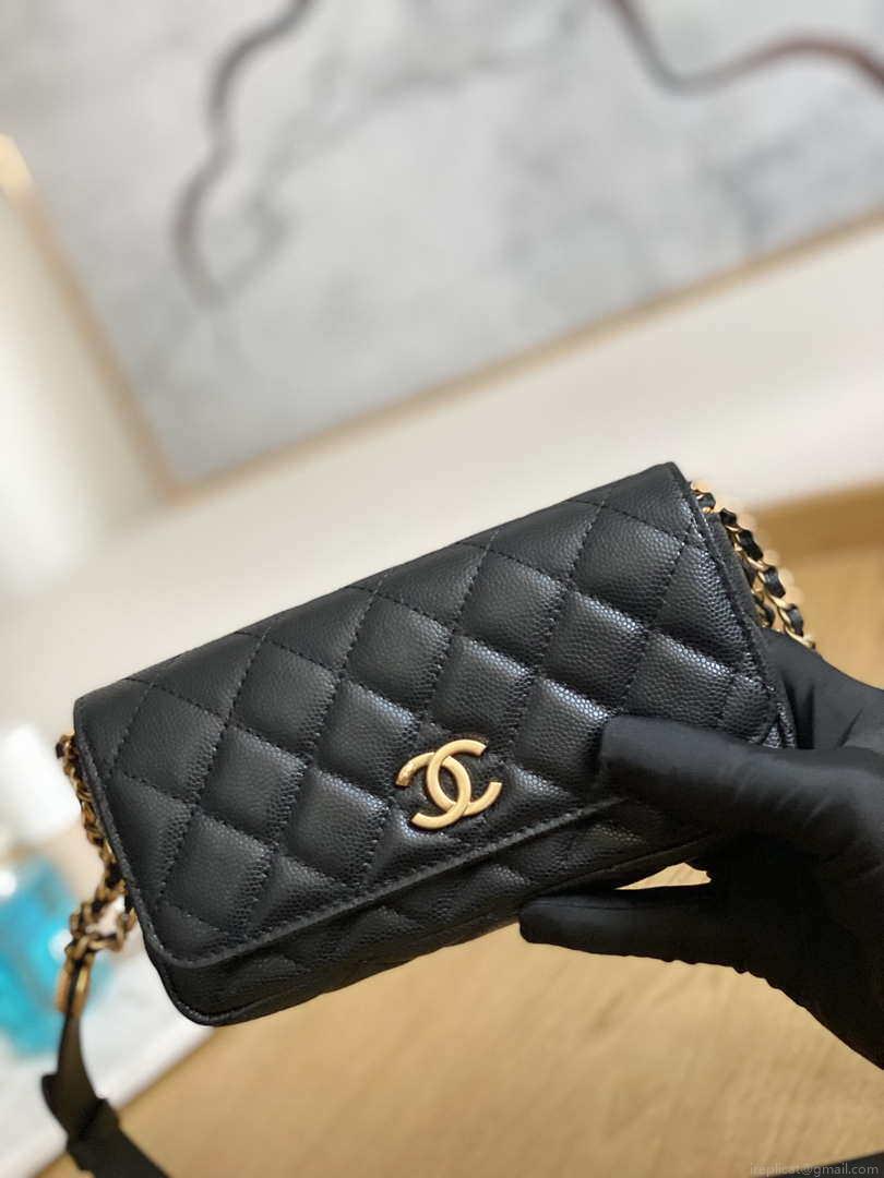 Chanel AP81210 Belt Pocket Bag Black