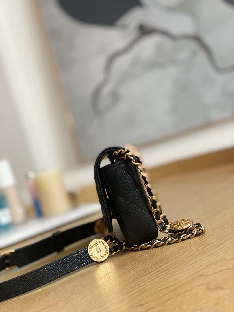 Chanel AP81210 Belt Pocket Bag Black