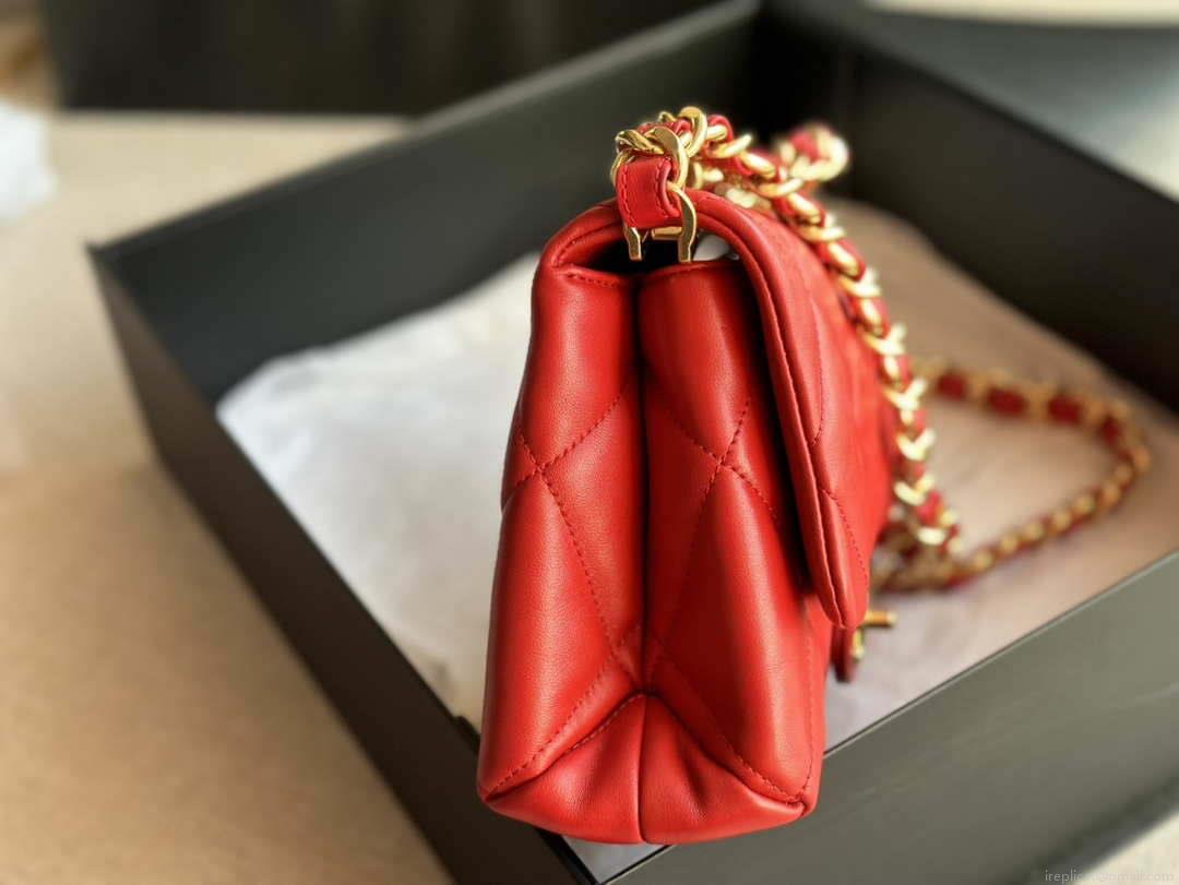 Chanel flap bag Lambskin AS3498 Red