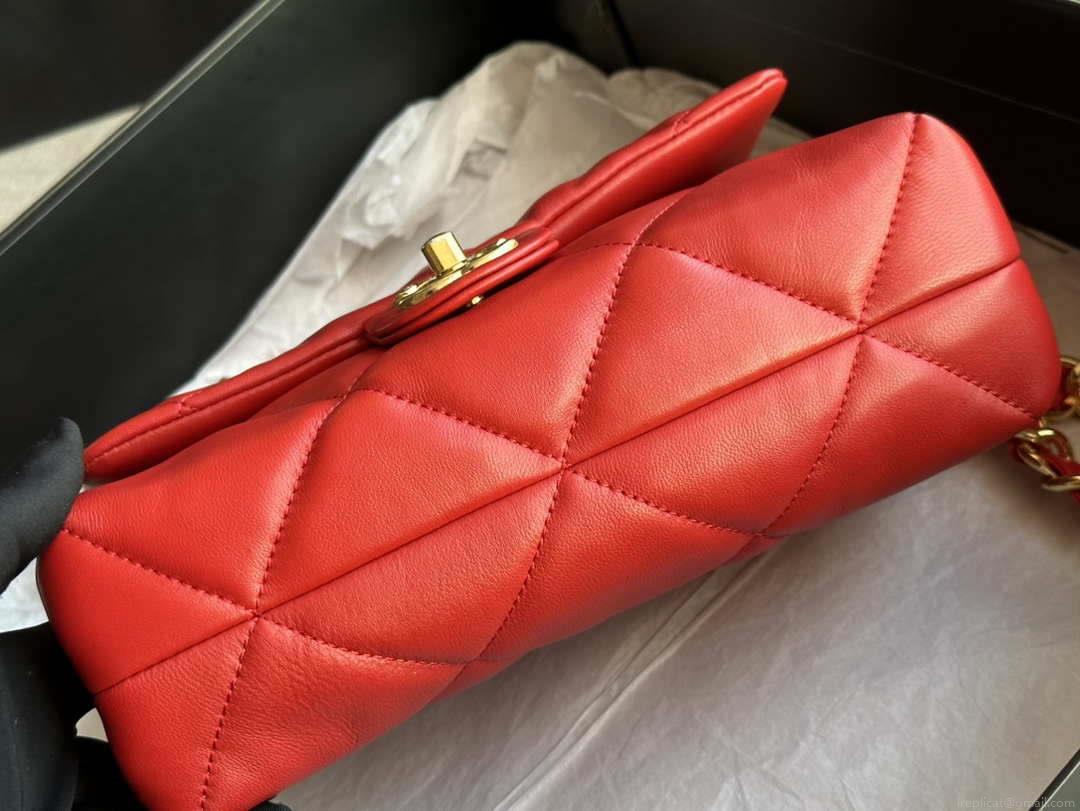 Chanel AS3499 Flap Bag Lambskin Red