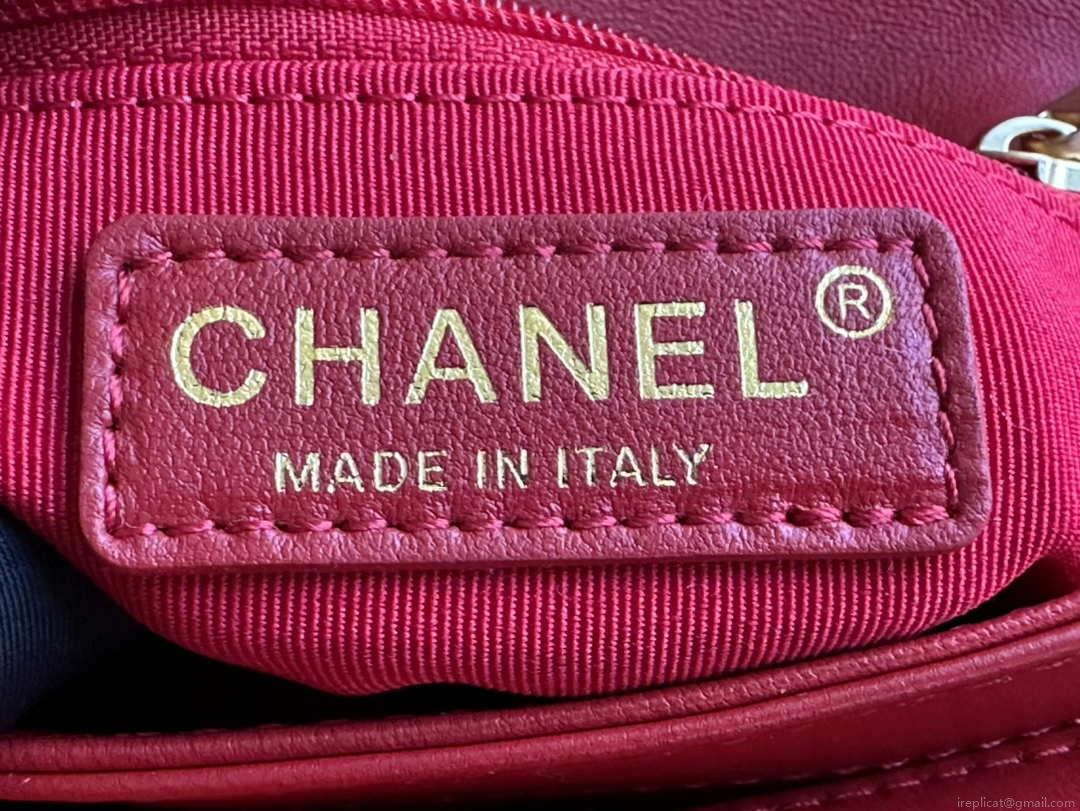 Chanel AS3499 Flap Bag Lambskin Red