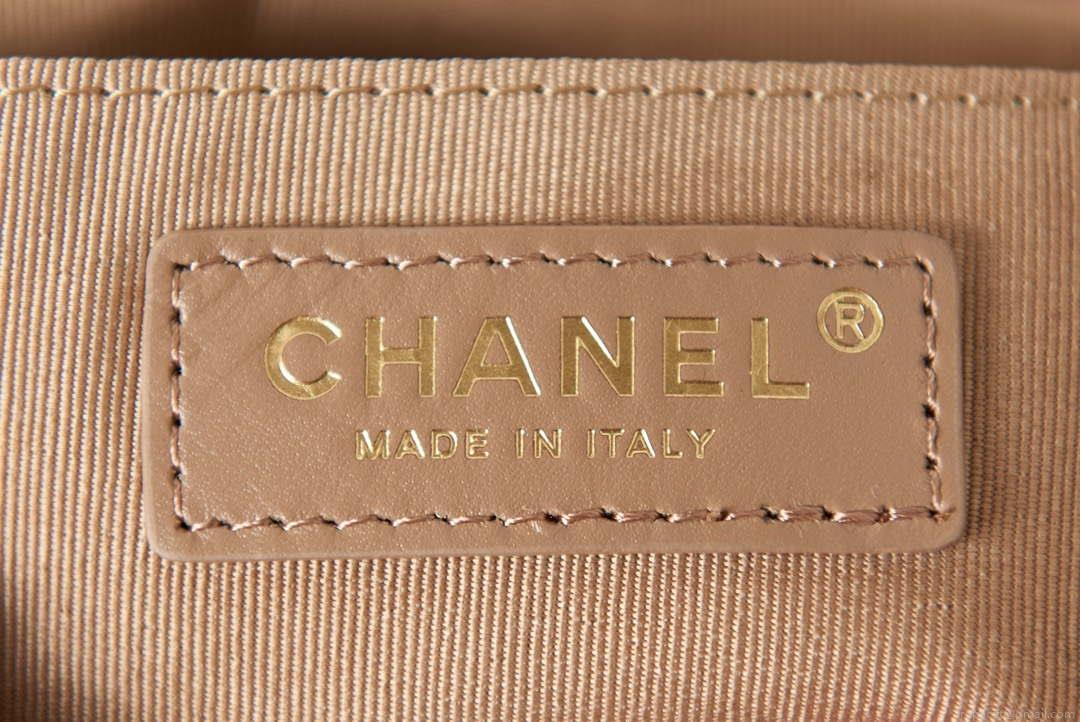 Chanel AS3615 Backpack Wool Tweed & Gold-Tone Metal Pink