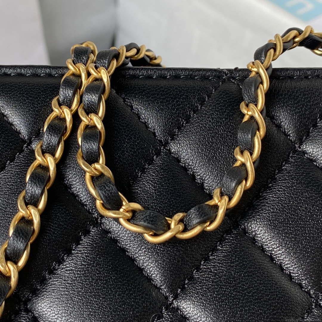 Chanel AS3429 Lambskin Bag Black