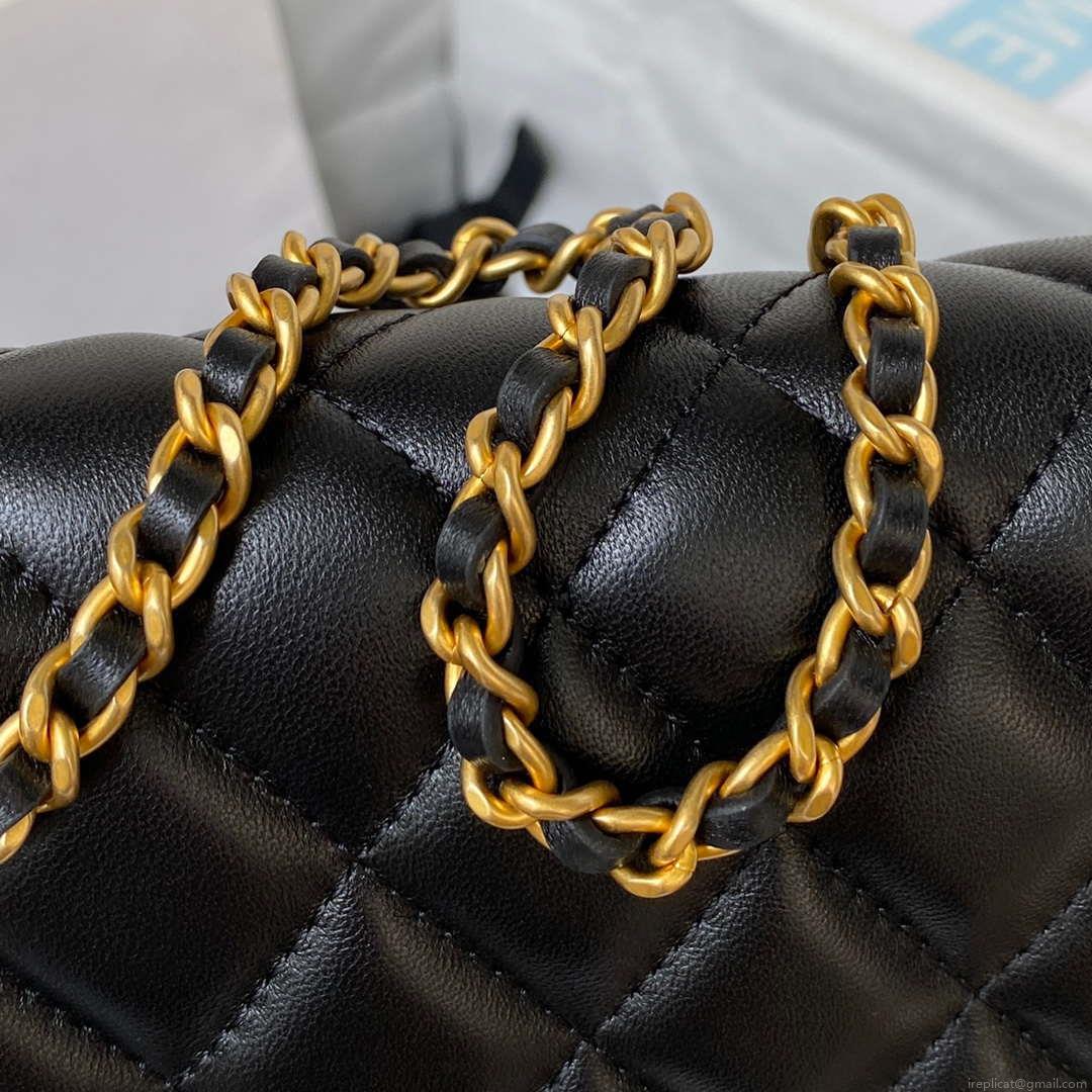 Chanel AP3363 Flap Baguette Bag Lambskin Black