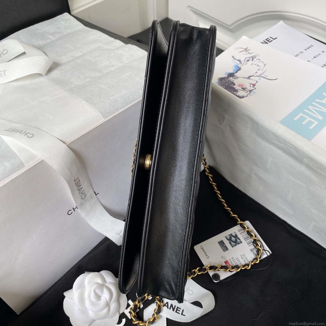 Chanel AP3363 Flap Baguette Bag Lambskin Black