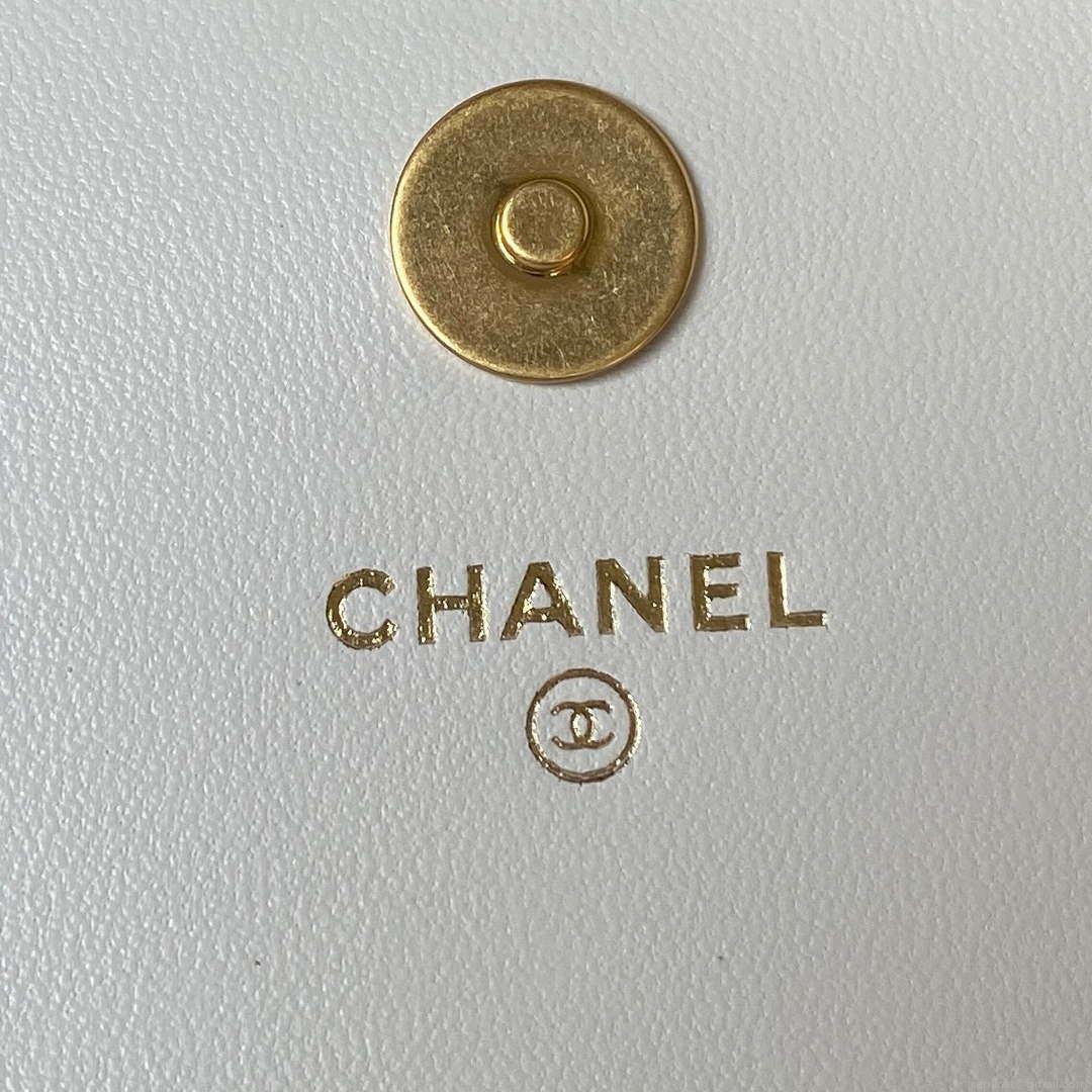 Chanel AP3363 Flap Baguette Bag Lambskin White