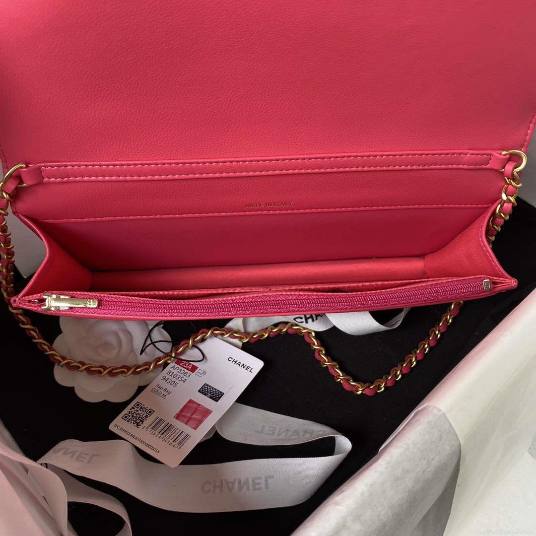 Chanel AP3363 Flap Baguette Bag Lambskin Red