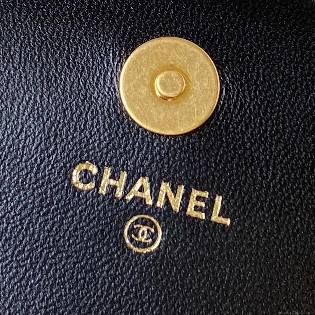 Chanel AP3363 Flap Baguette Bag Velvet Black