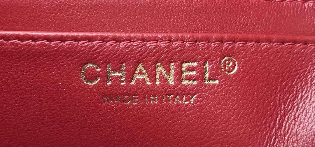 Chanel AS1116 Small Flap bag Woolen A69900 Red