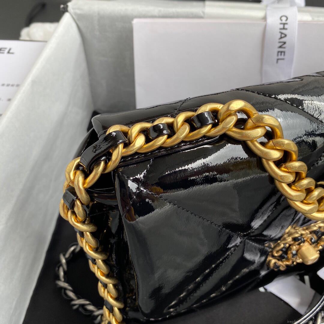 Chanel AS1160 Chanel 19 Flap B02511 N6512 Lambskin Bag Black