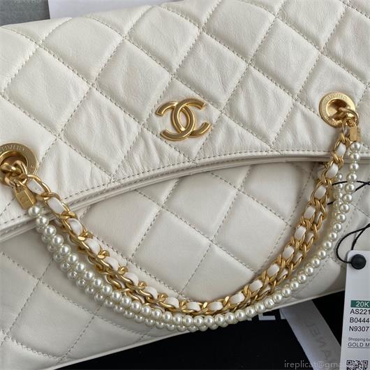 Chanel AS2213 Shopping Bag Calfskin Beige