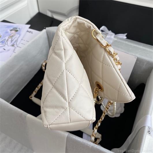 Chanel AS2213 Shopping Bag Calfskin Beige