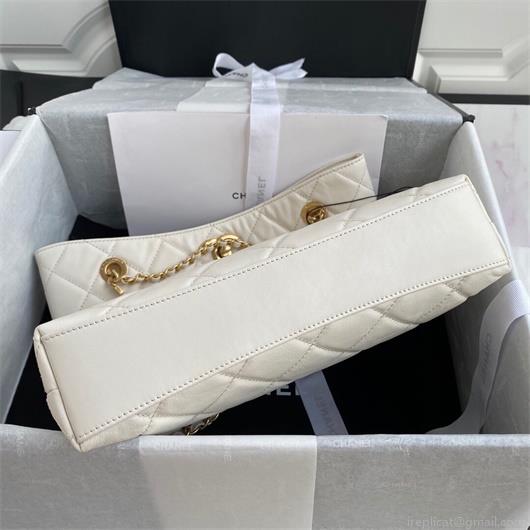 Chanel AS2213 Shopping Bag Calfskin Beige