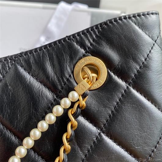 Chanel AS2213 Shopping Bag Calfskin Black