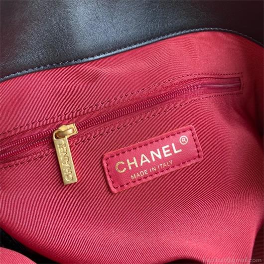 Chanel AS2213 Shopping Bag Calfskin Black