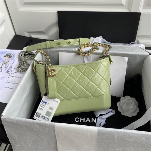 Chanel A91810 Gabrielle Small Hobo Bag Dark green