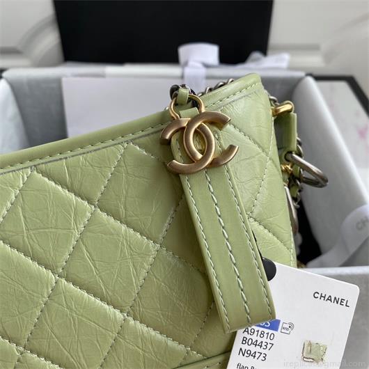 Chanel A91810 Gabrielle Small Hobo Bag Dark green