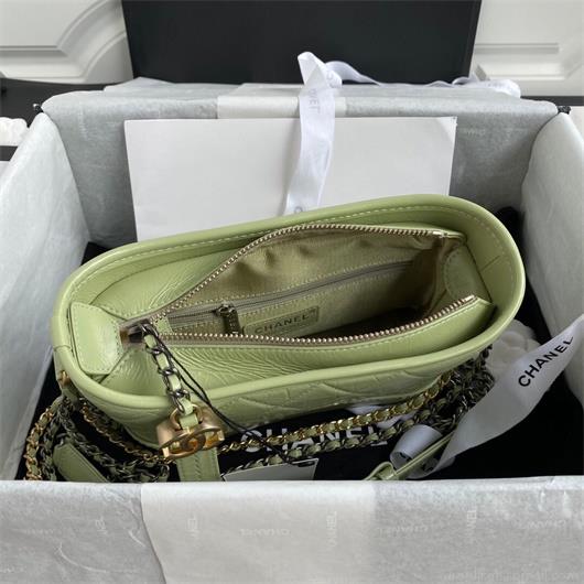 Chanel A91810 Gabrielle Small Hobo Bag Dark green