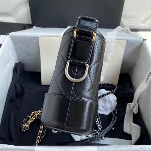 Chanel A91810 Gabrielle Small Hobo Bag Black