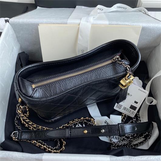 Chanel A91810 Gabrielle Small Hobo Bag Black