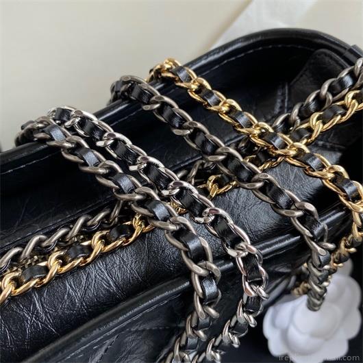 Chanel A91810 Gabrielle Small Hobo Bag Black