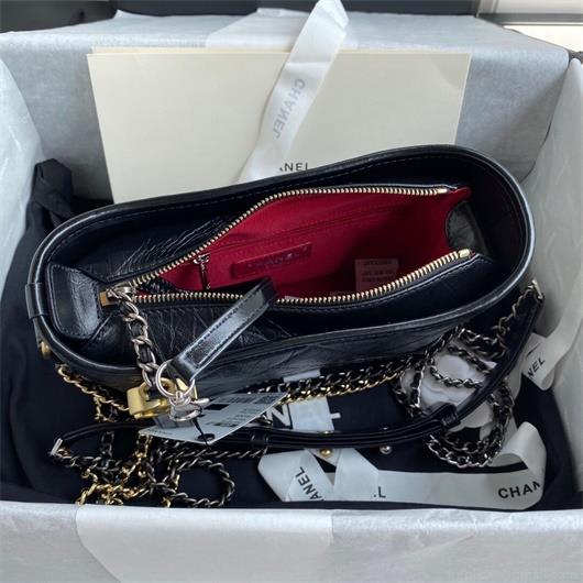 Chanel A91810 Gabrielle Small Hobo Bag Black