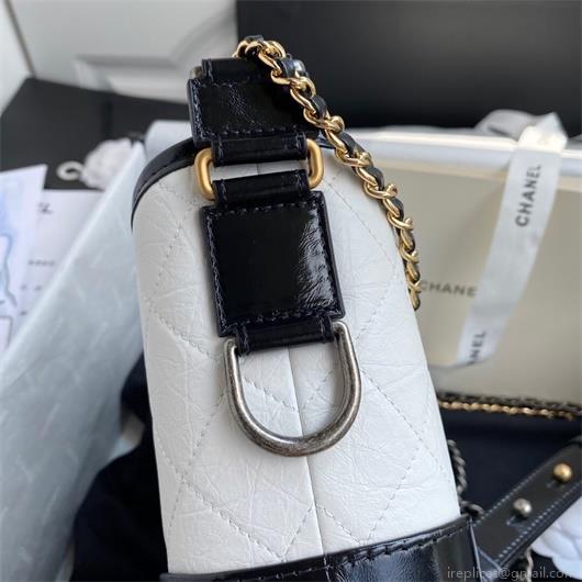 Chanel A91810 Gabrielle Small Hobo Bag White