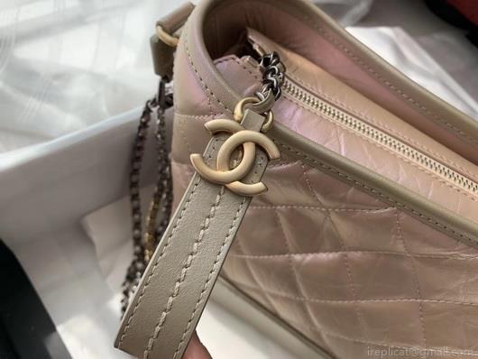 Chanel A93824 Large Hobo Bag Smooth Calfskin Nude