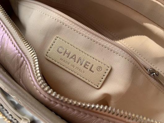 Chanel A93824 Large Hobo Bag Smooth Calfskin Nude