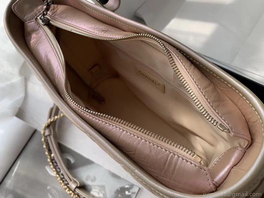 Chanel A93824 Large Hobo Bag Smooth Calfskin Nude