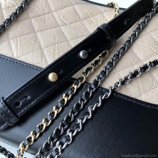 Chanel A93824 Large Hobo Bag Smooth Calfskin Apricot