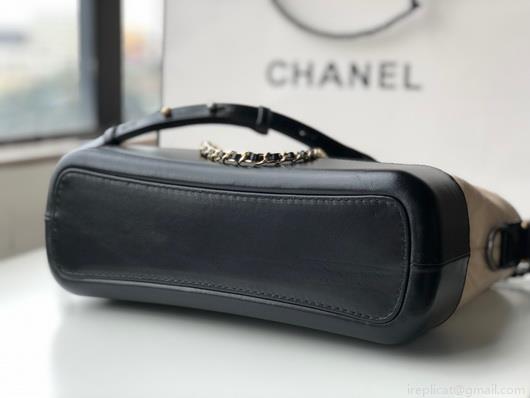 Chanel A93824 Large Hobo Bag Smooth Calfskin Apricot