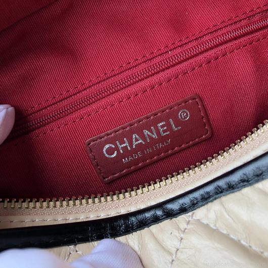 Chanel A93824 Large Hobo Bag Smooth Calfskin Apricot